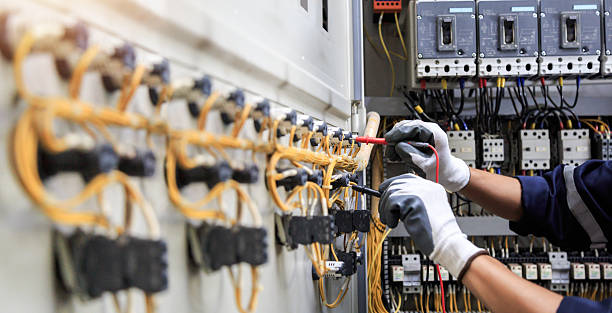 Professional Electrician technician working in Saint John's University, MN